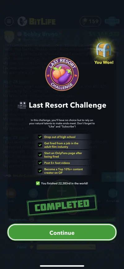 BitLife Last Resort Challenge Guide: How to Complete the Last .